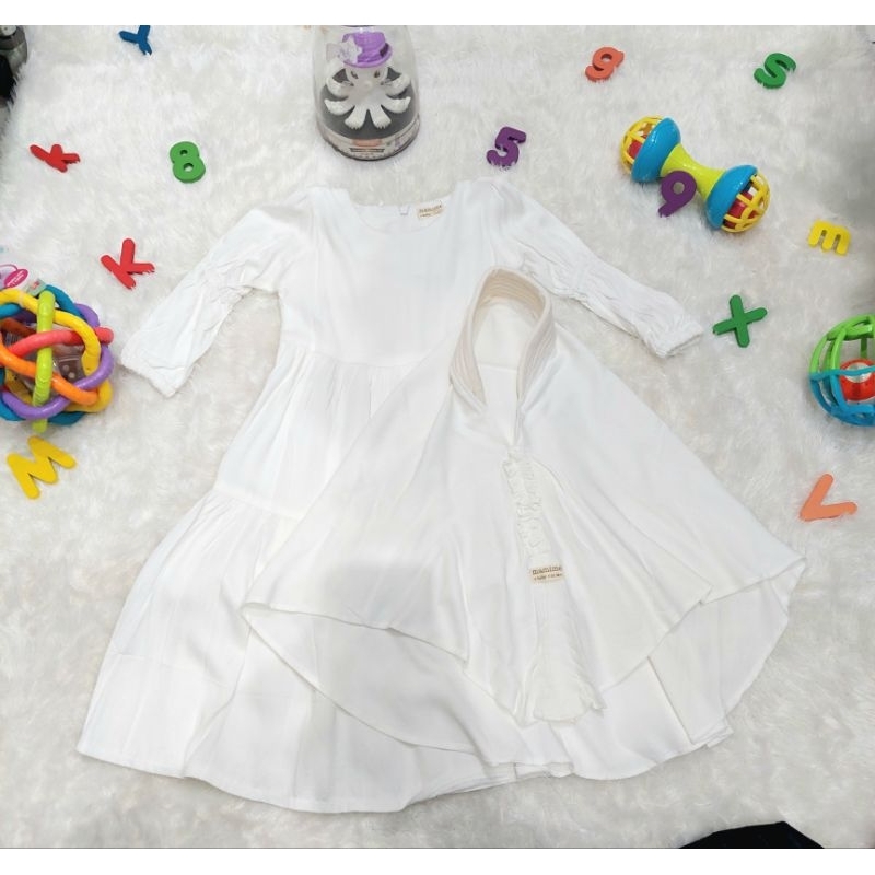 Baju Gamis Anak Putih / Hitam