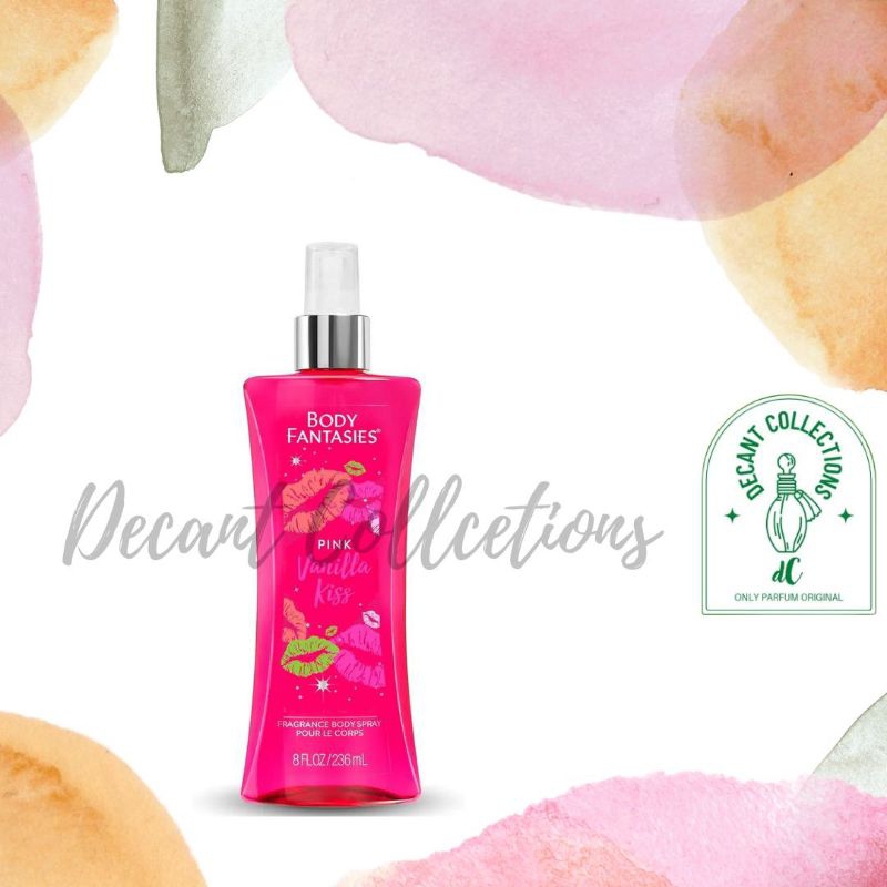 Parfum Wanita Original Body Fantasies Signature Pink Vanilla Kiss Fantasy by Parfums De Coeur for Wo