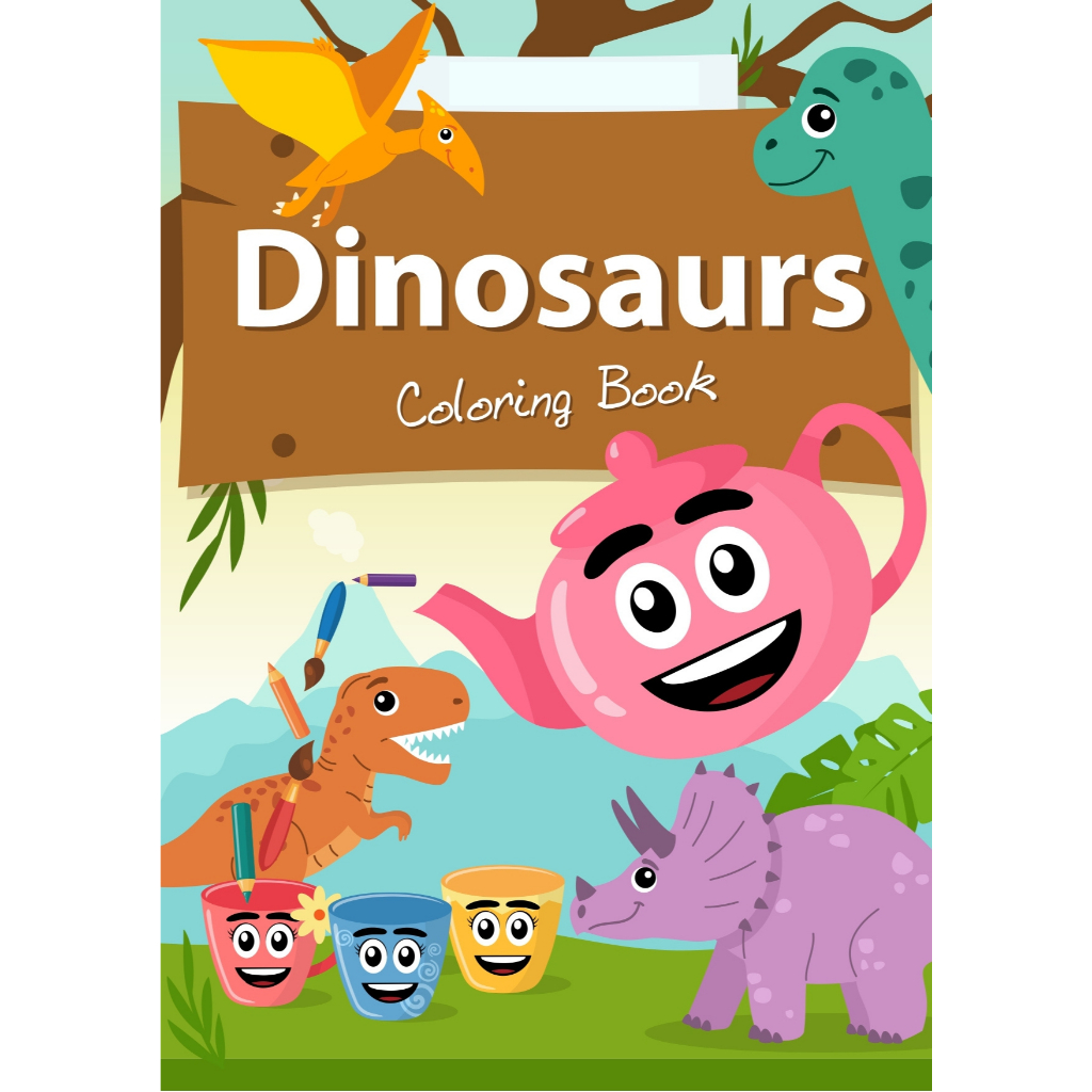 

KERTAS MEWARNAI / COLORING / KERTAS GAMBAR / DINO / KERTAS MEWARNAI ANAK PAUD TK SD / A4 - A5