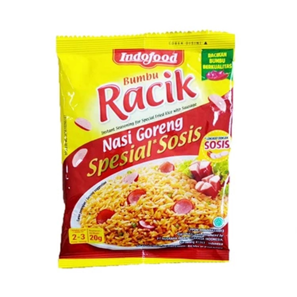 

Indofood racik nasi goreng Spesial Sosis 20gr