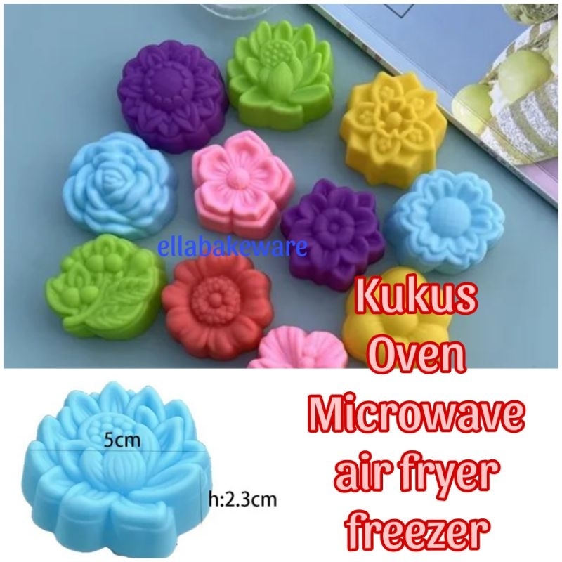 Cetakan Puding MINI cetakan SILIKON TAHAN PANAS Cetakan Puding Mooncake Bolu Mini Cetakan Kue Talam 