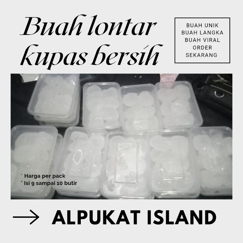 

buah lontar kupas bersih (fresh)