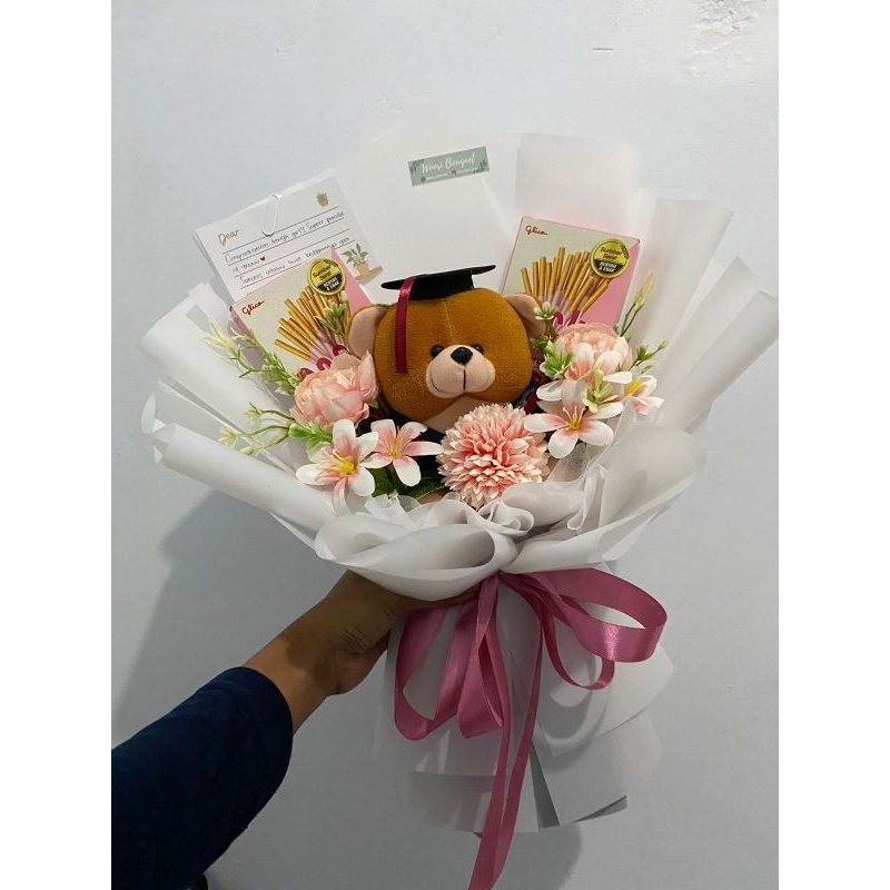 

BUKET BERUANG COKLAT POCKY BUKET WISUDA BUKET ULANG TAHUN