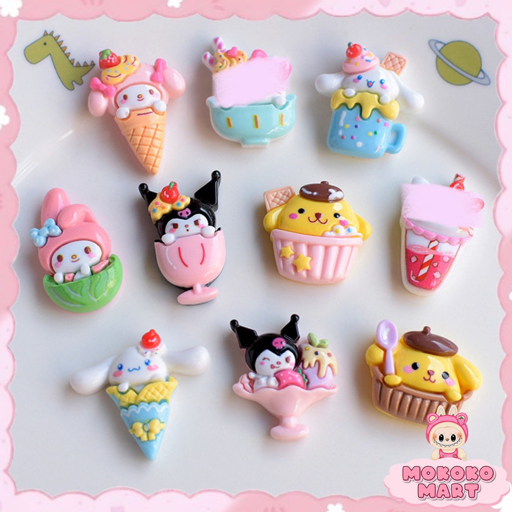 

MM Stiker 3D DIY Ice Cream Lucu Untuk Case HP Botol Cocok Untuk Souvenir Hadiah Aksesoris DIY Cute