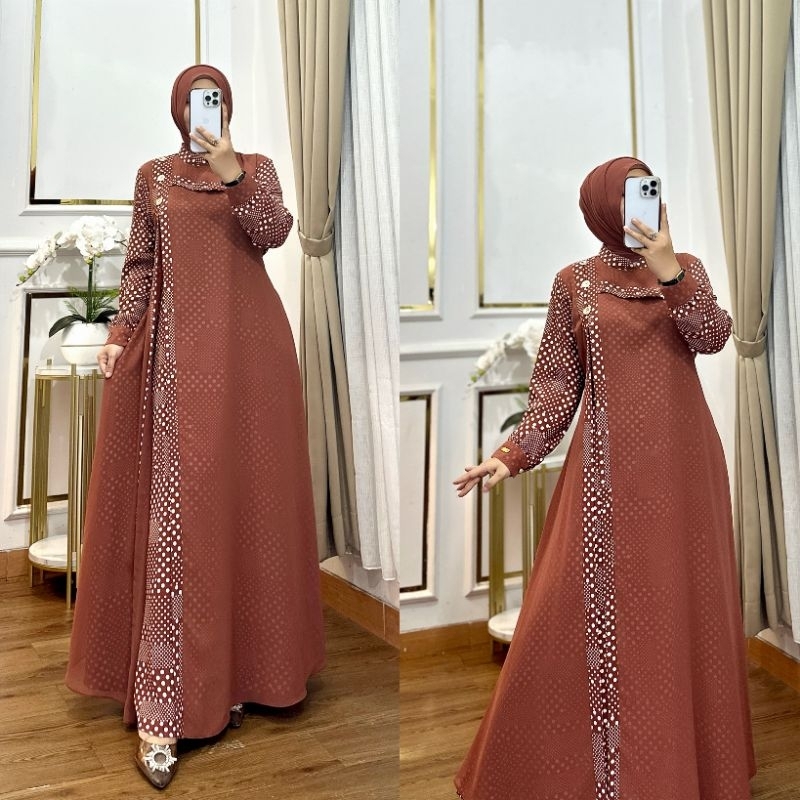 TRISKA MAXY DRESS ELEGAN SIMPEL Viral tiktok