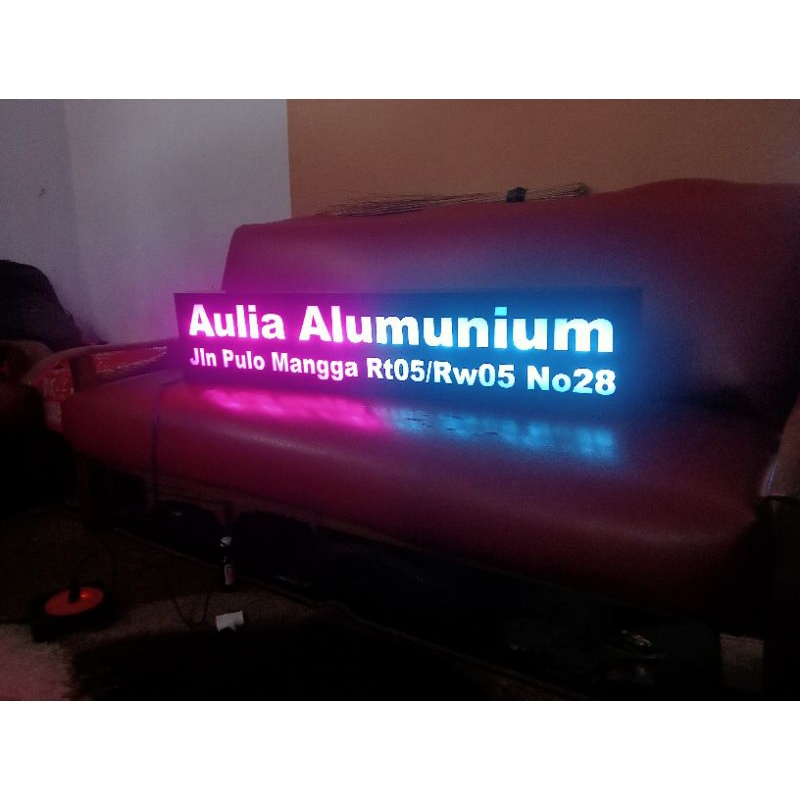 Lampu tidur/lampu hias dinding/papan nama akrilik led/lampu dinding custom/neon box mini led/lampu a