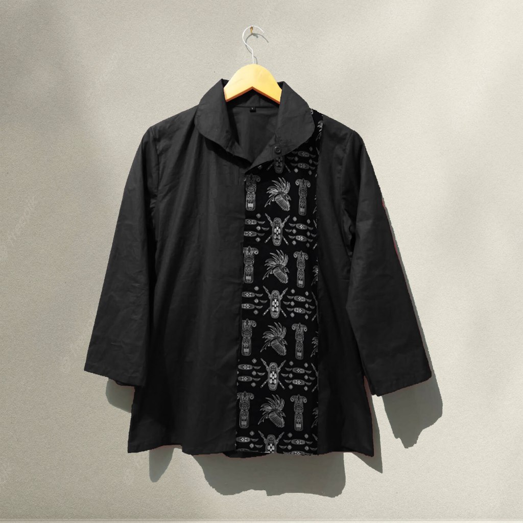 Blouse Batik Papua Wanita | Kemeja Batik Etnik Wanita Motif Papua