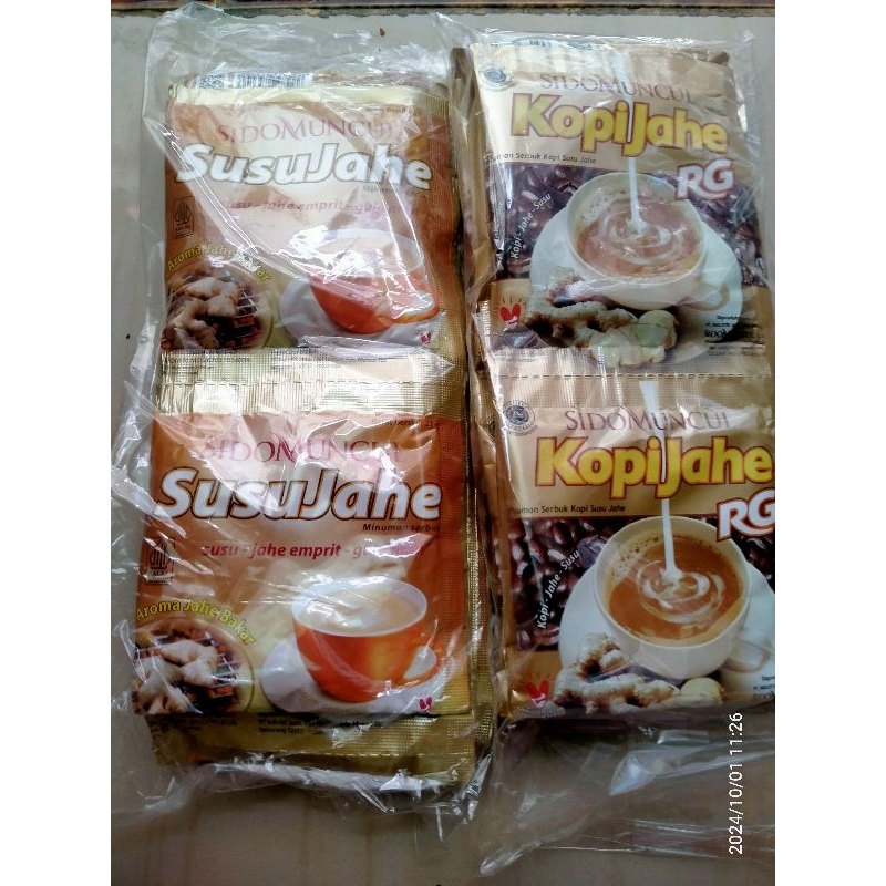 

Kopi jahe dn Susu jahe SIDOMUNCUL