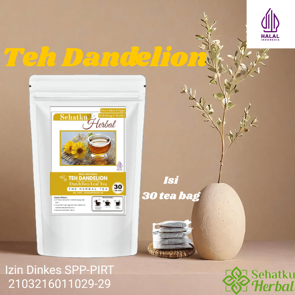 

Sehatkuherbal Teh Dandelion isi 30 tea bag