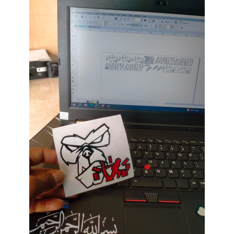 

cutting sticker lucu stiker keren monkey