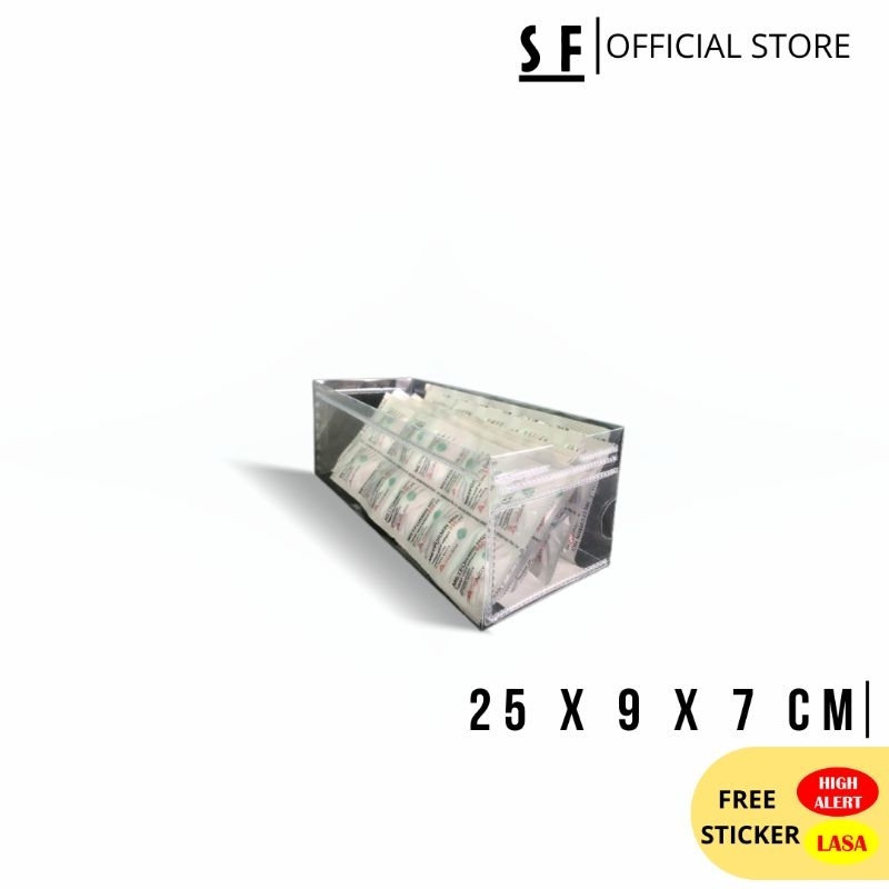 

Mika Kotak Obat/Apotek/Puskesmas/Rumah sakit ukuran 25 x 9 x 7cm 50 pcs