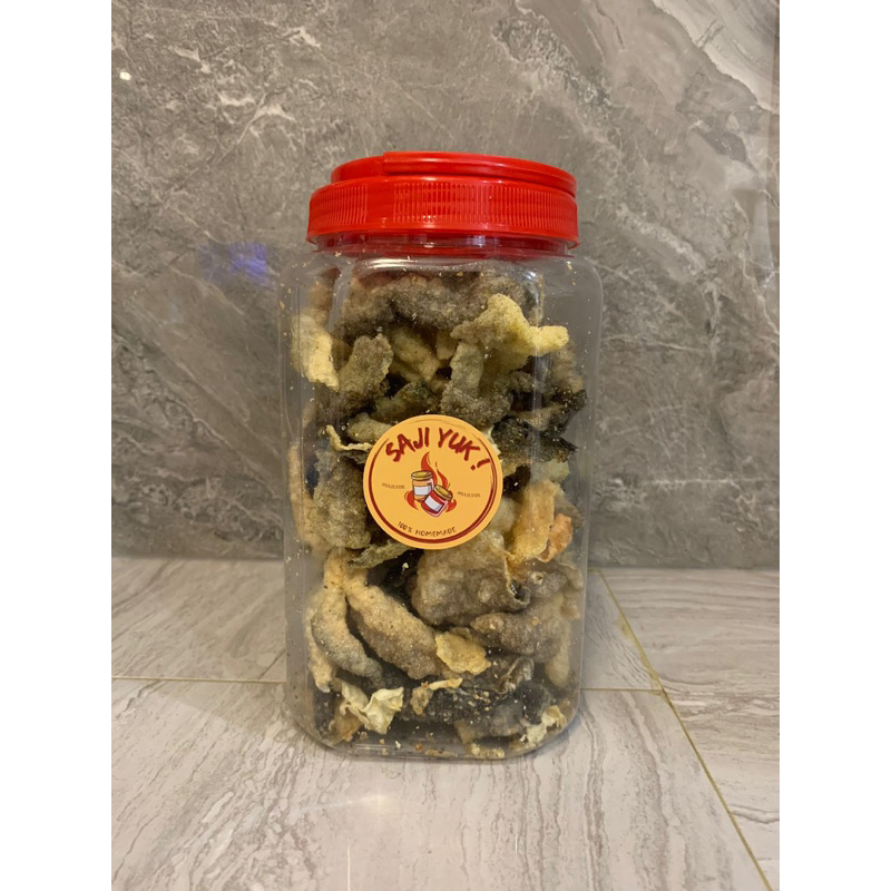 

CRISPY SKIN SALMON KERIPIK KULIT IKAN SALMON TANPA TEPUNG TANPA PENGAWET