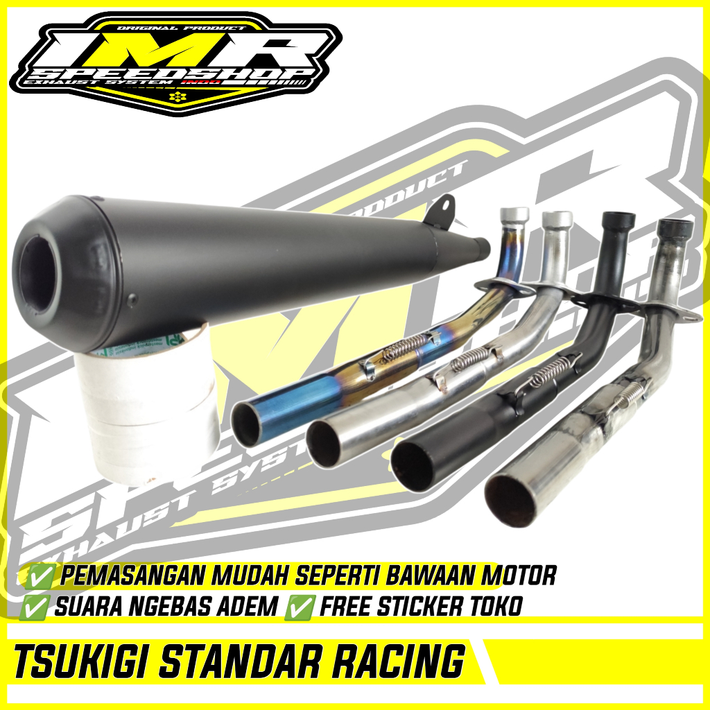 KNALPOT TSUKIGI STANDAR RACING ASTREA GRAND PRIMA STAR IMPRESSA LEGENDA C70 Dll