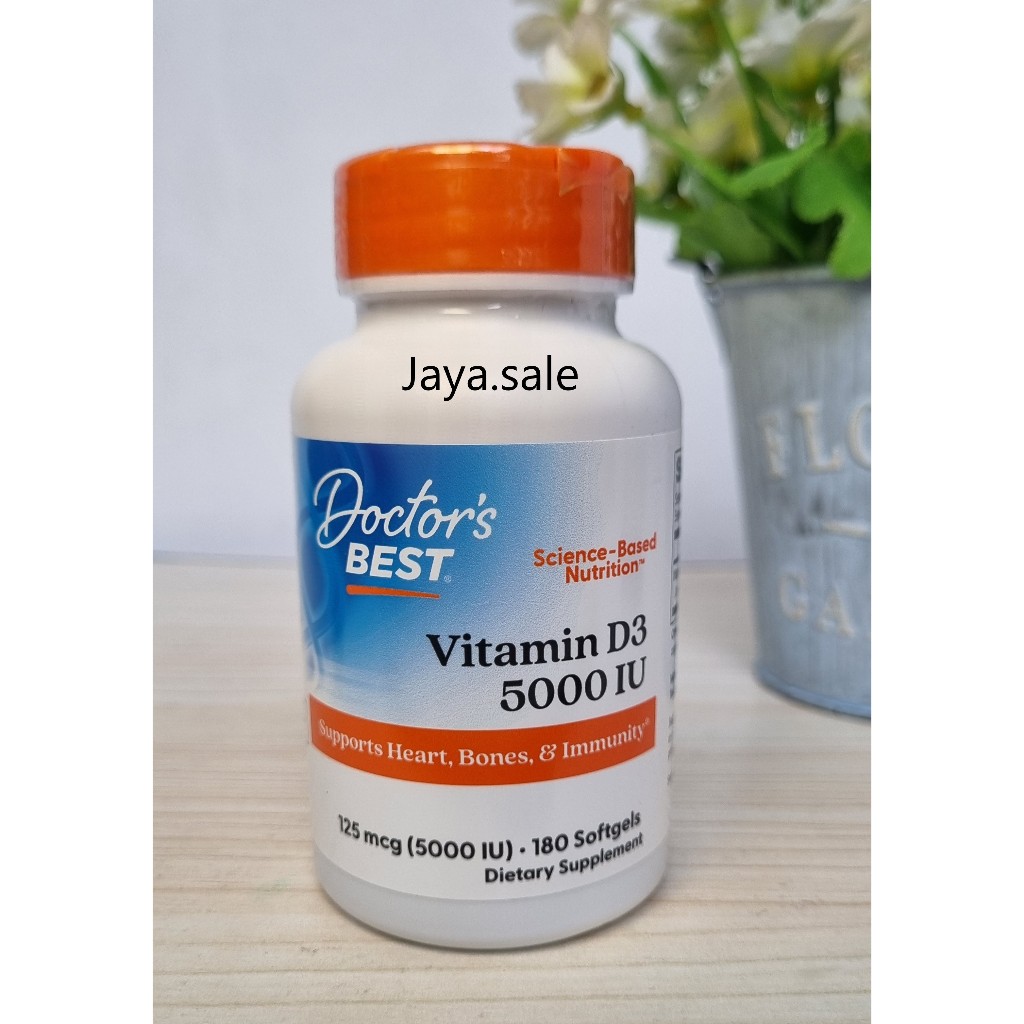 Doctor Best Doctor's Best Vitamin D3 5000 IU 180 Softgels