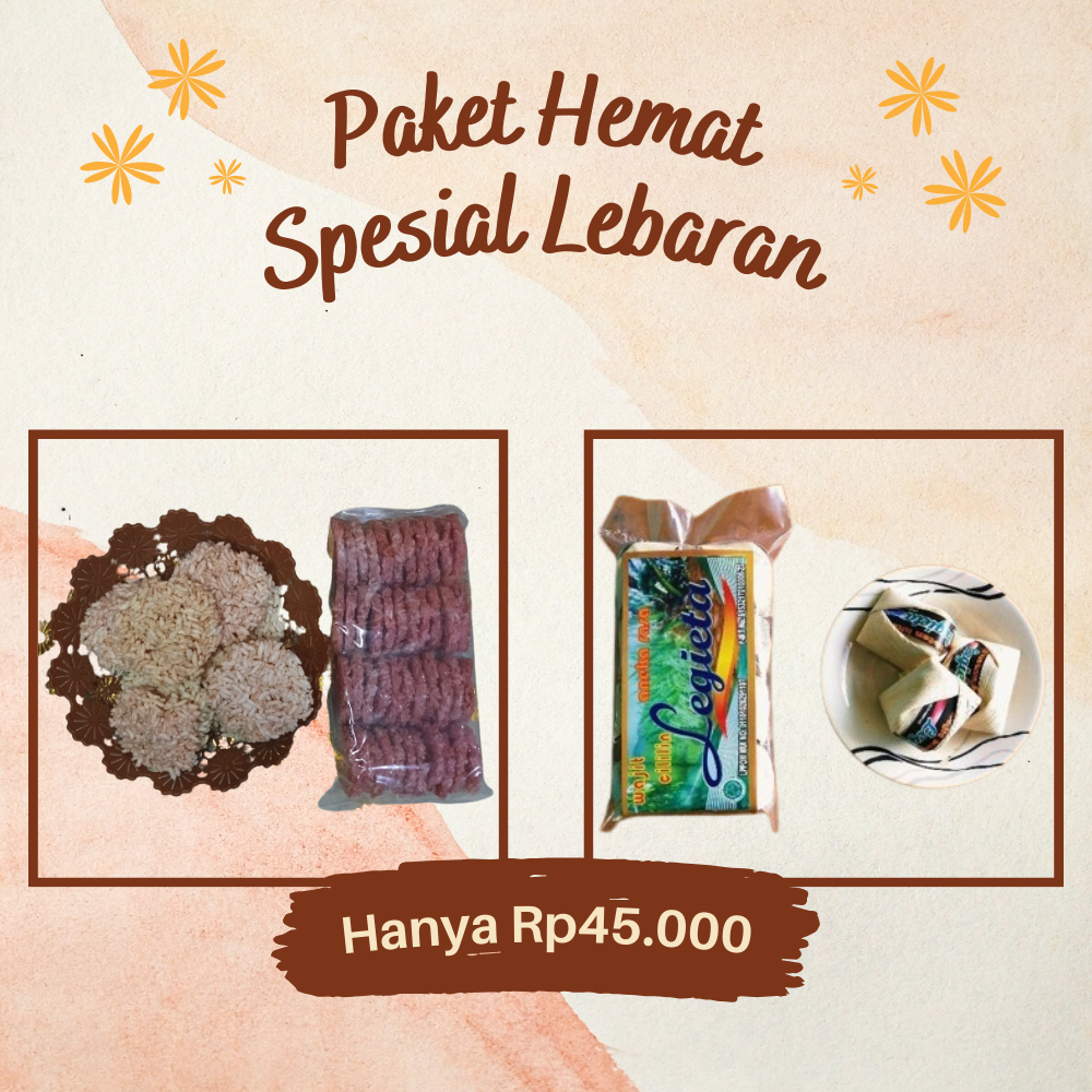 

Paket Hemat Rengginang 500gr dan Wajit Cililin 500gr