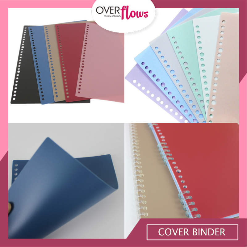

OVERFLOWS.ID COVER BINDER BAHAN PP PLASTIK TEBAL - INDEX BINDER A5 20 RINGS B5 26 HOLES - ORGANIZER DOKUMEN
