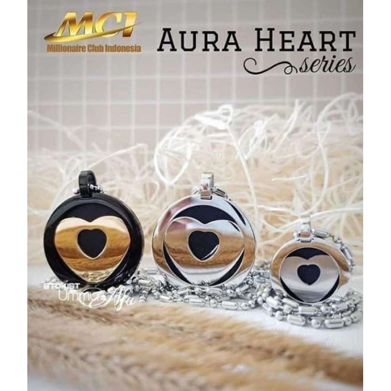 BigSale 10.10 pendant original MCI Aura Heart Silver