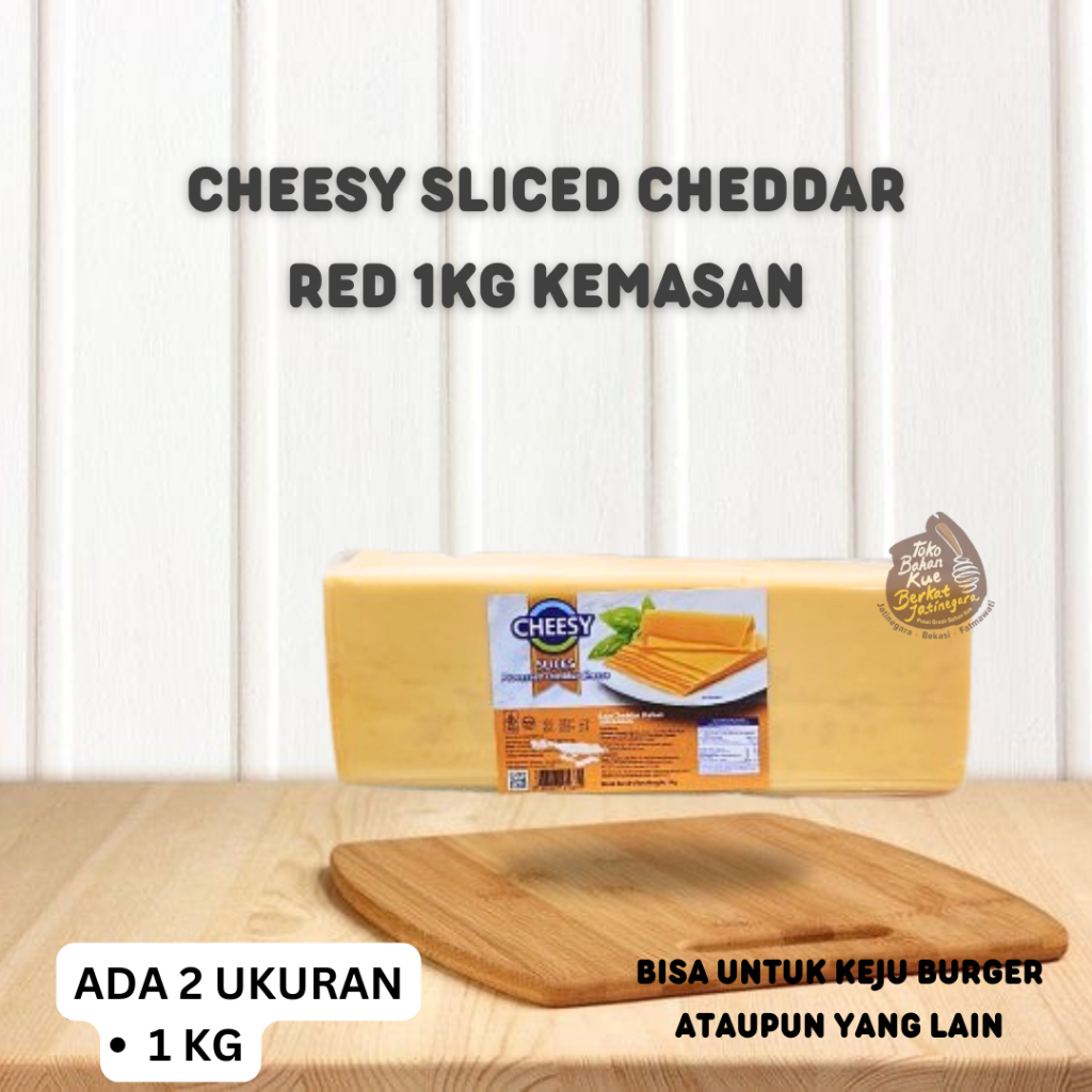 

CHEESY SLICED CHEDDAR RED / KEJU CHEDDAR SLICE KEMASAN / KEJU SLICE BURGER 1 KG