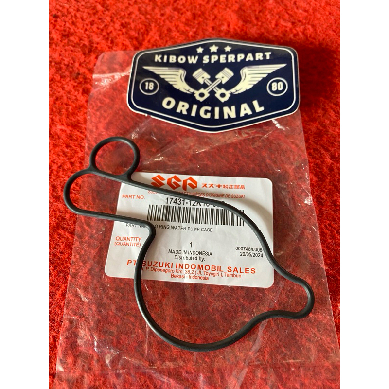 Karet Oring Water Pump GSX 150  SATRIA FU INJEKSI  ORIGINAL SGP  17431-12K10-000