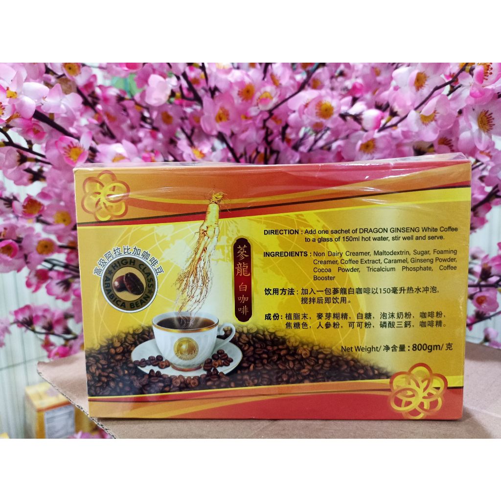 

DRAGON GINSENG WHITE COFFE / GINSENG MICROGROUND COFFE - SACHET