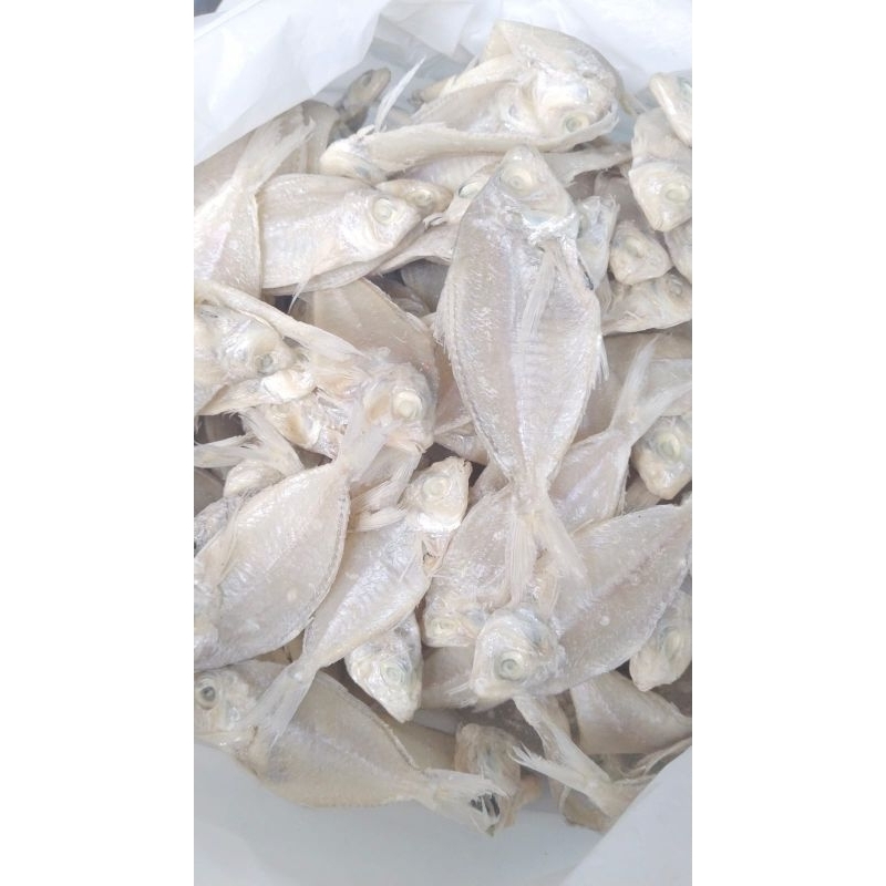 

ikan perak putih bersih kering