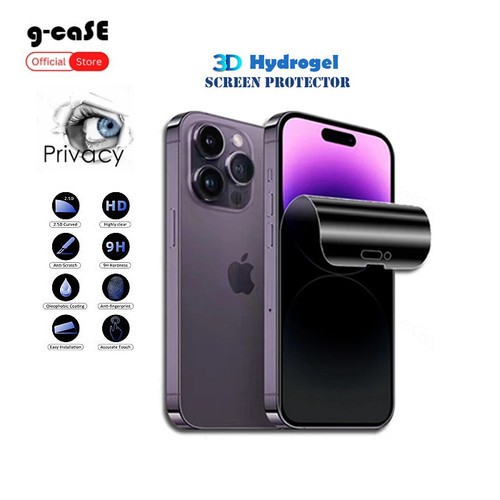 HYDROGEL ANTY SPY Anti Glare Matte tempered glass jelly lentur IPHONE 16 PRO MAX anti glare anti gor