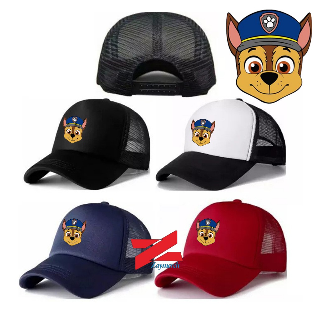 topi paw patrol police head topi tracker topi jaring paw patrol