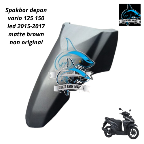 FRONT FENDER SEPAKBOR Spakbor depan vario 125 150 led 2015 2016 2017 COKLAT DOFF MATTE