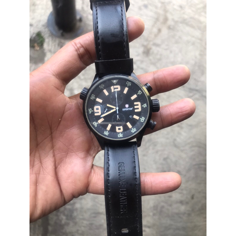 jam tangan expedition e6318m bekas second