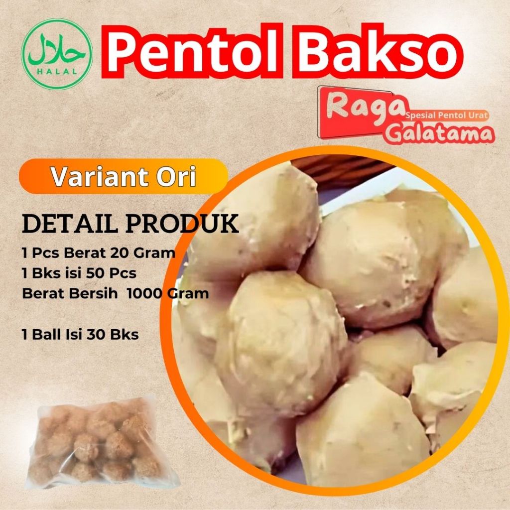 

Pentol Tanggung Original Berat 20 Gram Per Pcs