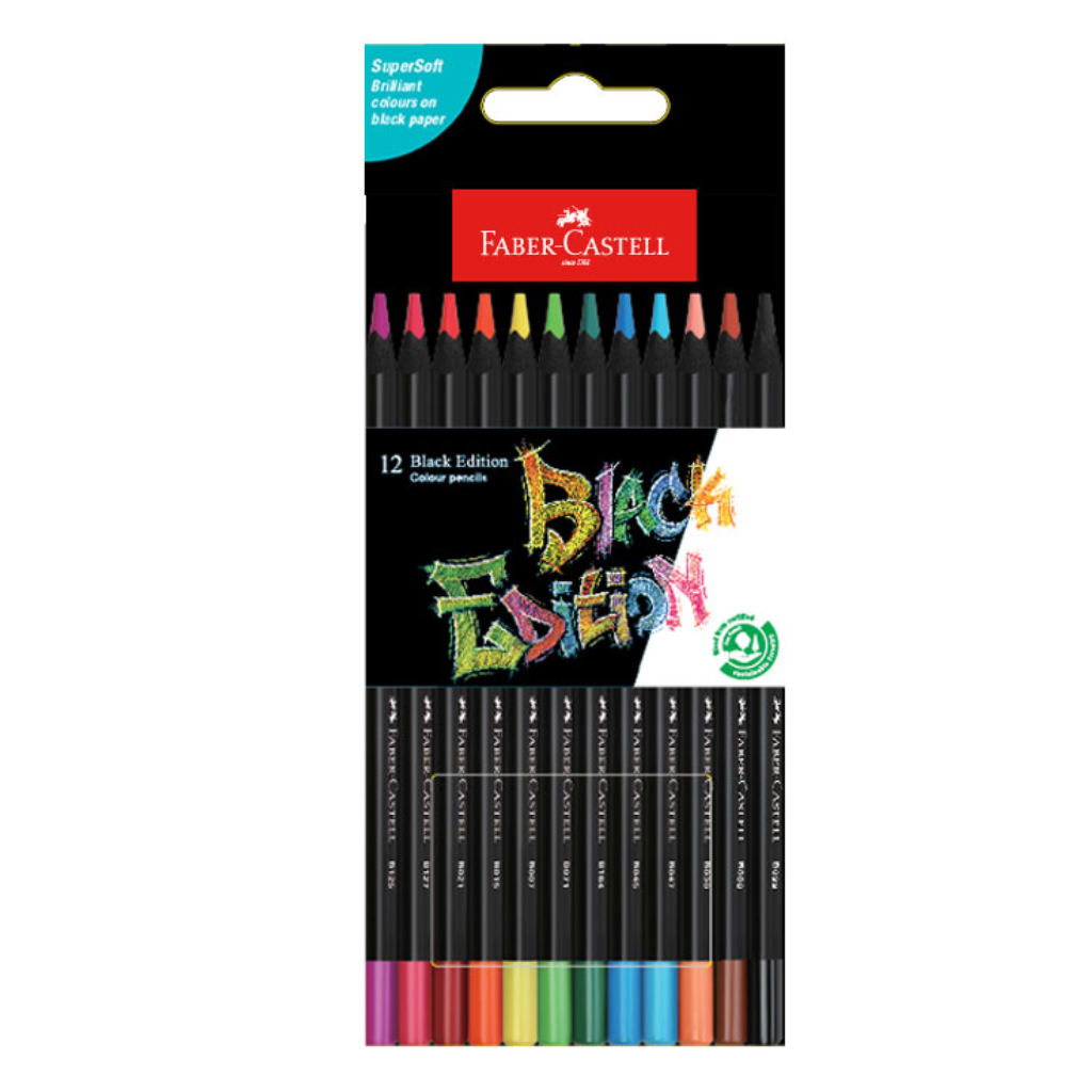 

Pensil Warna Faber Castell 12 Black Edition Colour Pencils 116412