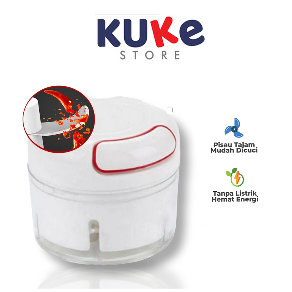 NUZ - KUKE Mini Food Chopper / Blender Tangan Mini / Speedy Chopper Mini / Blender Tarik Mini