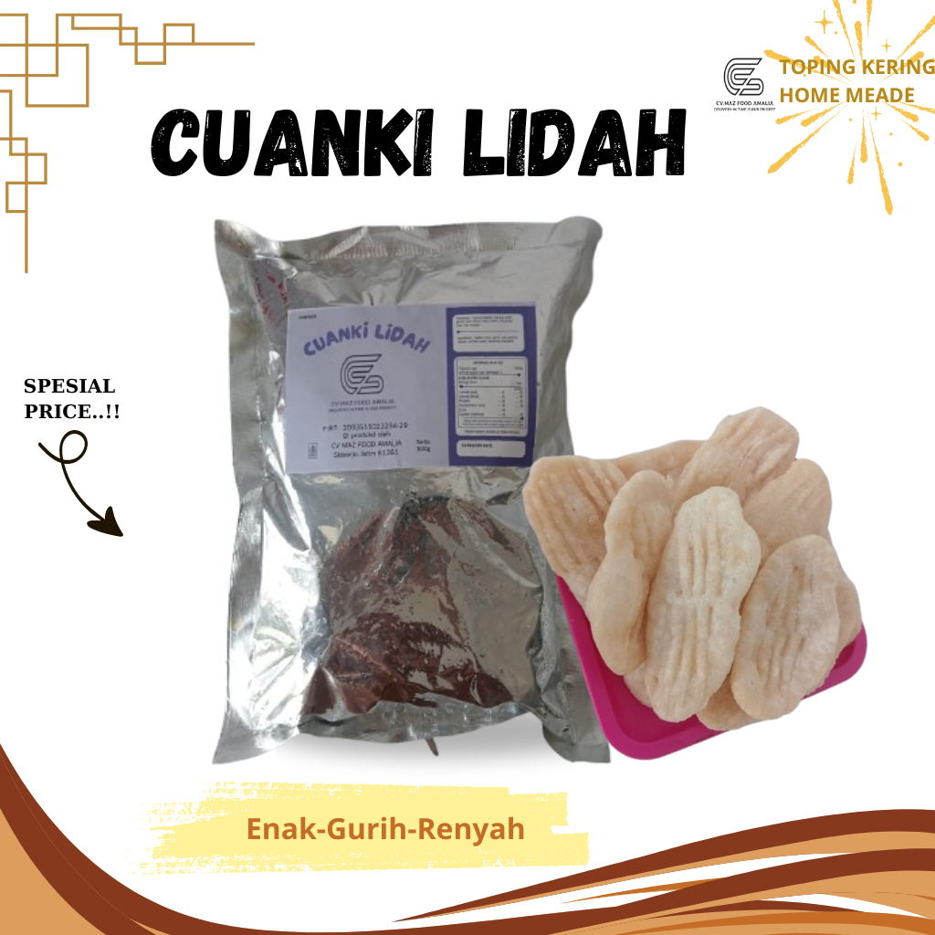 

CUANGKI LIDAH ASIN GURIH RENYAH 500 GRAM