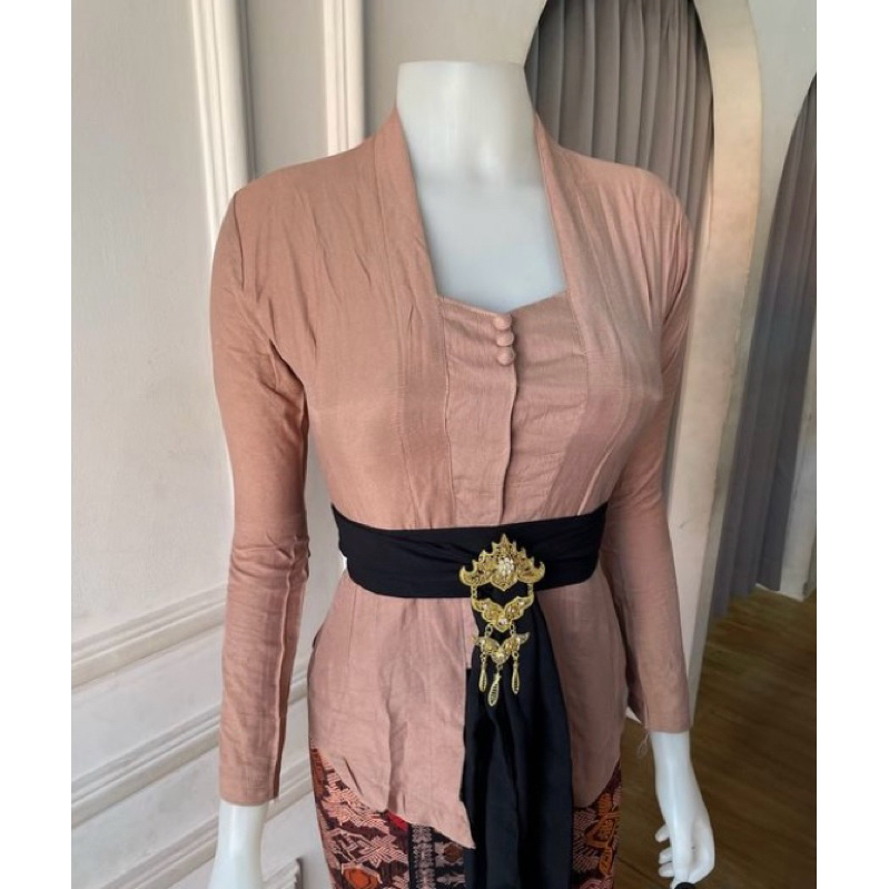 kebaya silky katun lengan panjang dan 7/8  - KEBAYA POLOS PREMIUM