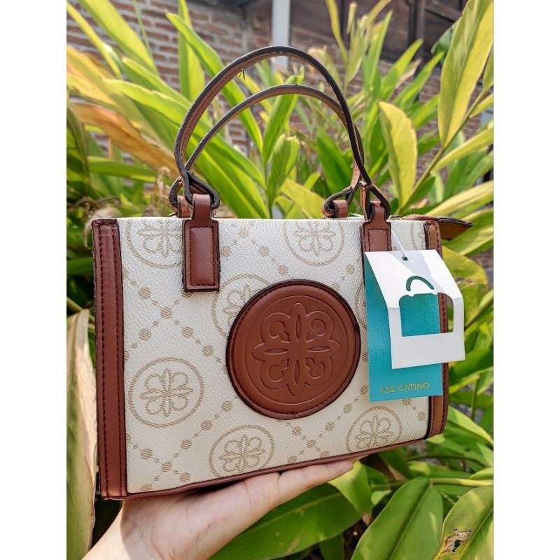 Tas Wanita Les Catino Odelia Round Sqr  Satchel Mgrm Original 100% Promo