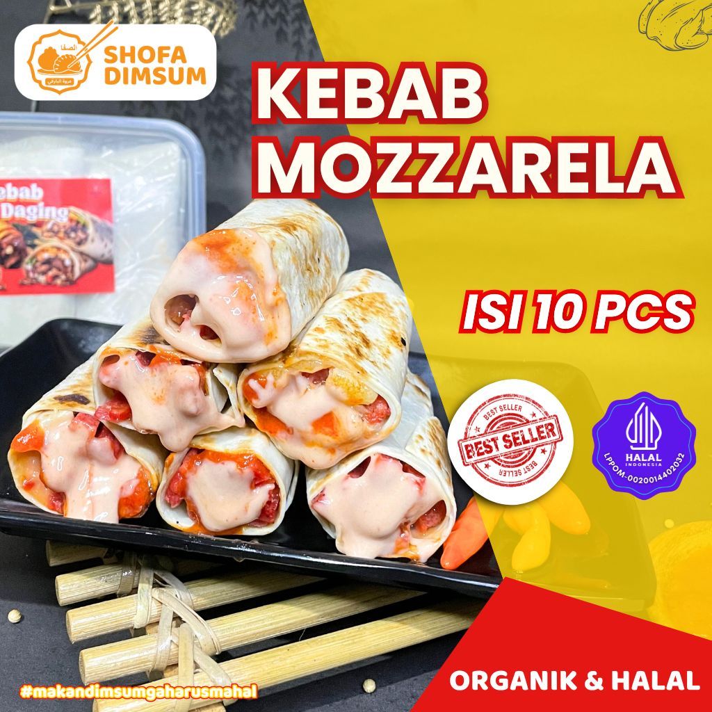 

Kebab Frozen Mozarella isi 10 pcs Premium dan Halal