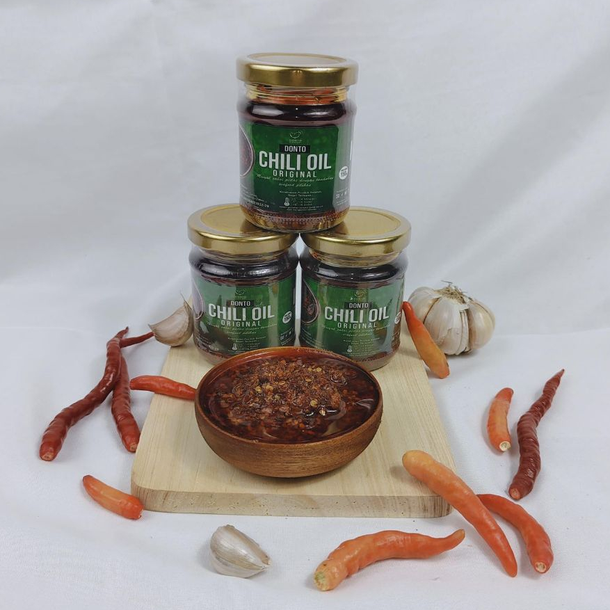 

Donto Chili Oil Original 150ml minyak cabai pedas
