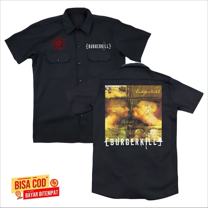 WORKSHIRT BURGERKILL NEW-KEMEJA SYNDICATE MUSIK-KEMEJA DISTRO