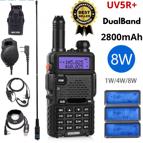 terbaik HT BF UV-5R Dualband 8Watt 2800mAh Lengkap bergaransi original termurah