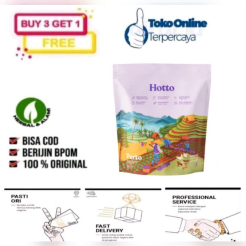 

Hotto Purto Multigrain With Purple Potato 1 Box Isi 16 Sachet