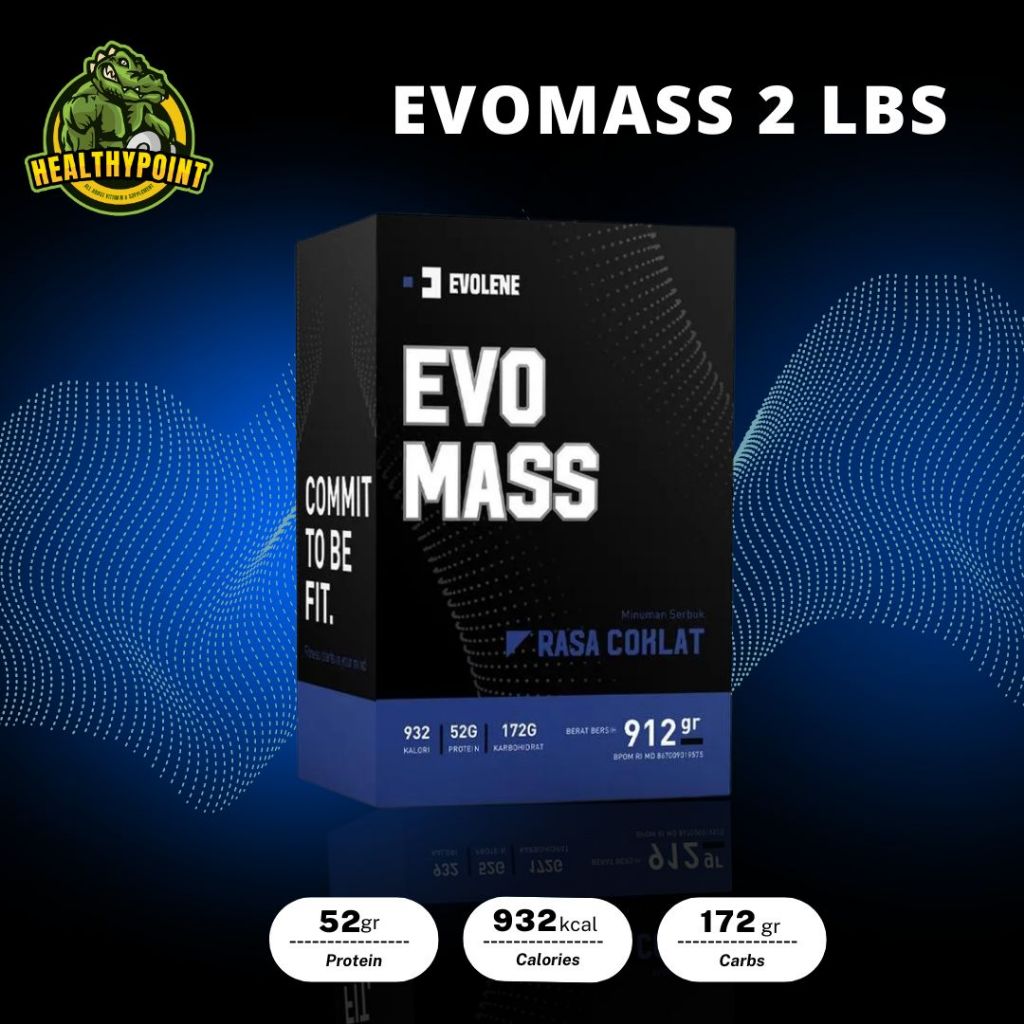 Evolene Evomass 2 Lbs Evo Mass Weight Gainer 2lbs Penambah Berat Badan