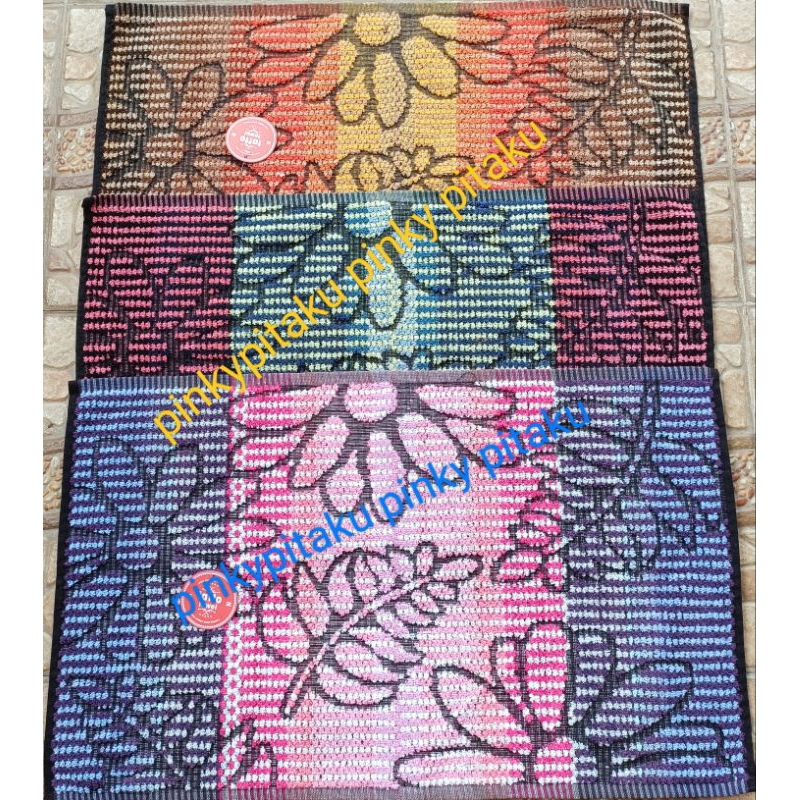 KESET HANDUK MOTiF FLOWER RAINBOW UK 45X70cm