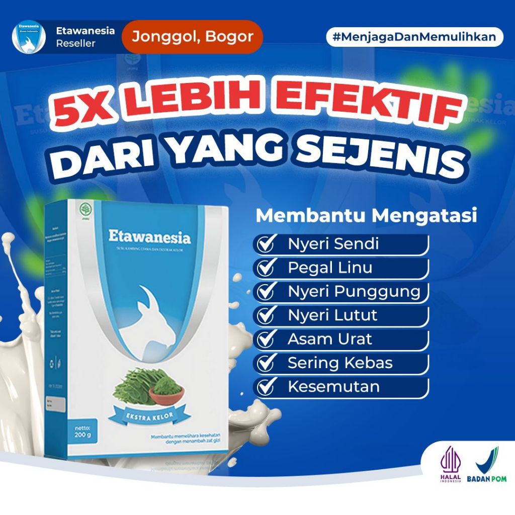 

Susu Kambing Etawanesia Etawa Biru Atasi Nyeri Sendi Tulang Pernafasan Dan Menjaga Kebugaran