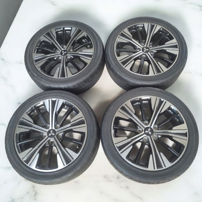 velg Mitsubishi eclipse cross R18 + ban 225/45. pnp xpander, outlander dll