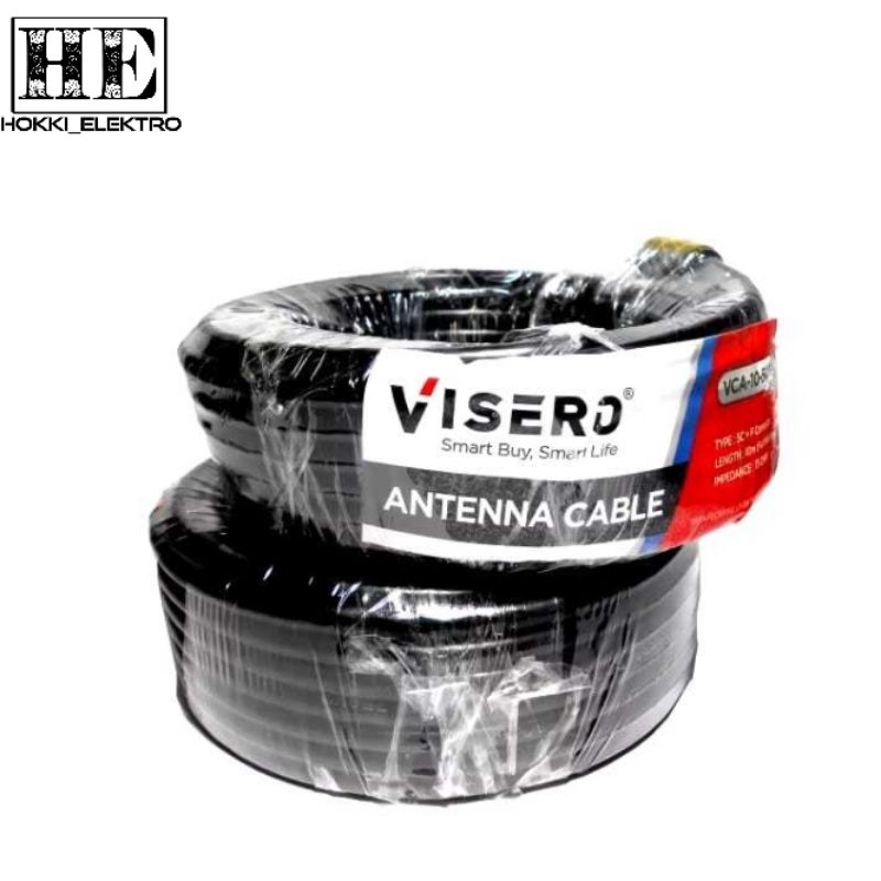 Kabel Antena TV Visero Antenna Cable 10m - 15m - 20 Meter / Kabel Antena 10 Meter / Kabel Antena 15 