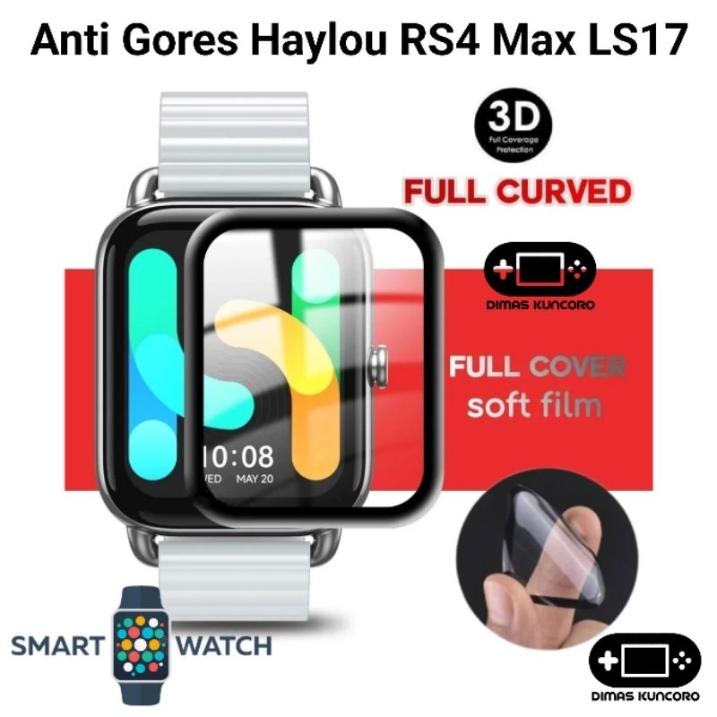 Anti Gores Haylou RS4 Max LS17 screen protector pelindung layar watch curved
