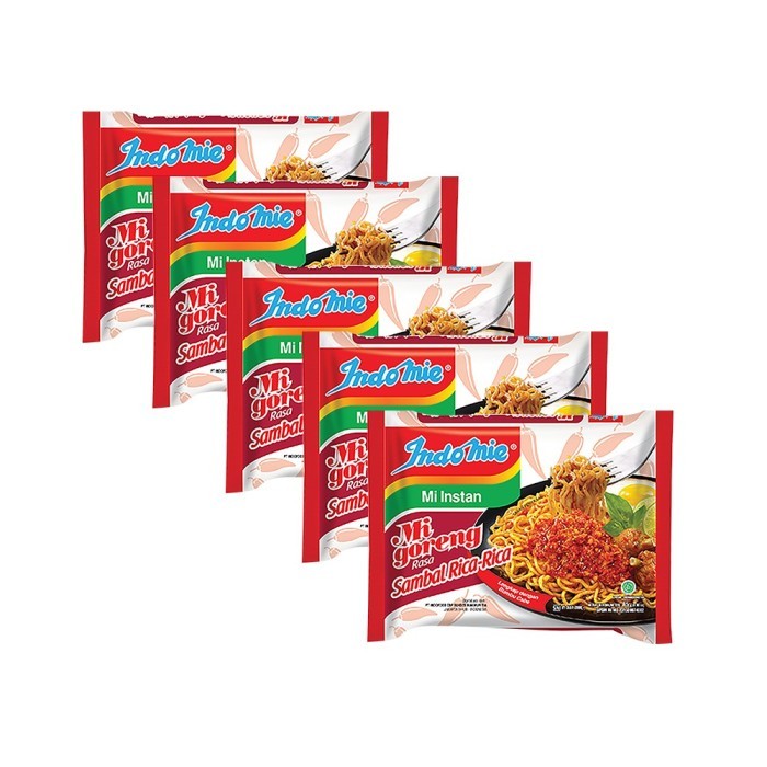 

Indomie Mi Goreng Rasa Sambal Rica Rica 5 Pcs Mie Instan 90 gr