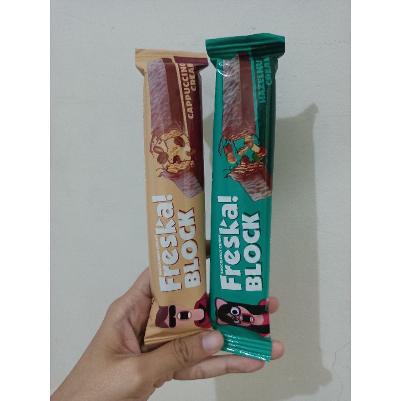 

FRESKA CHOCOSTICK/ BLOCK CAPPUCINO/HAZELNUT/ WAFER MESIR (1PCS)