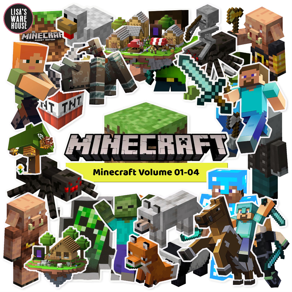 Sticker Minecraft Volume 01-04