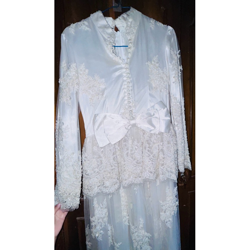 Baju Pengantin / Baju Pernikahan / Baju Akad / Kebaya Akad / Kebaya Pernikahan Preloved